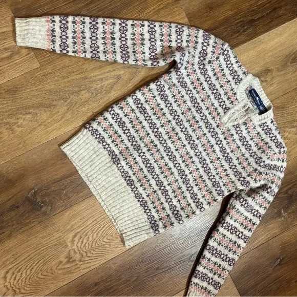 Vintage 90’s 100% Wool Sweater Vintage Wool Sweater Vintage Sweater Shetland - Picture 8 of 11